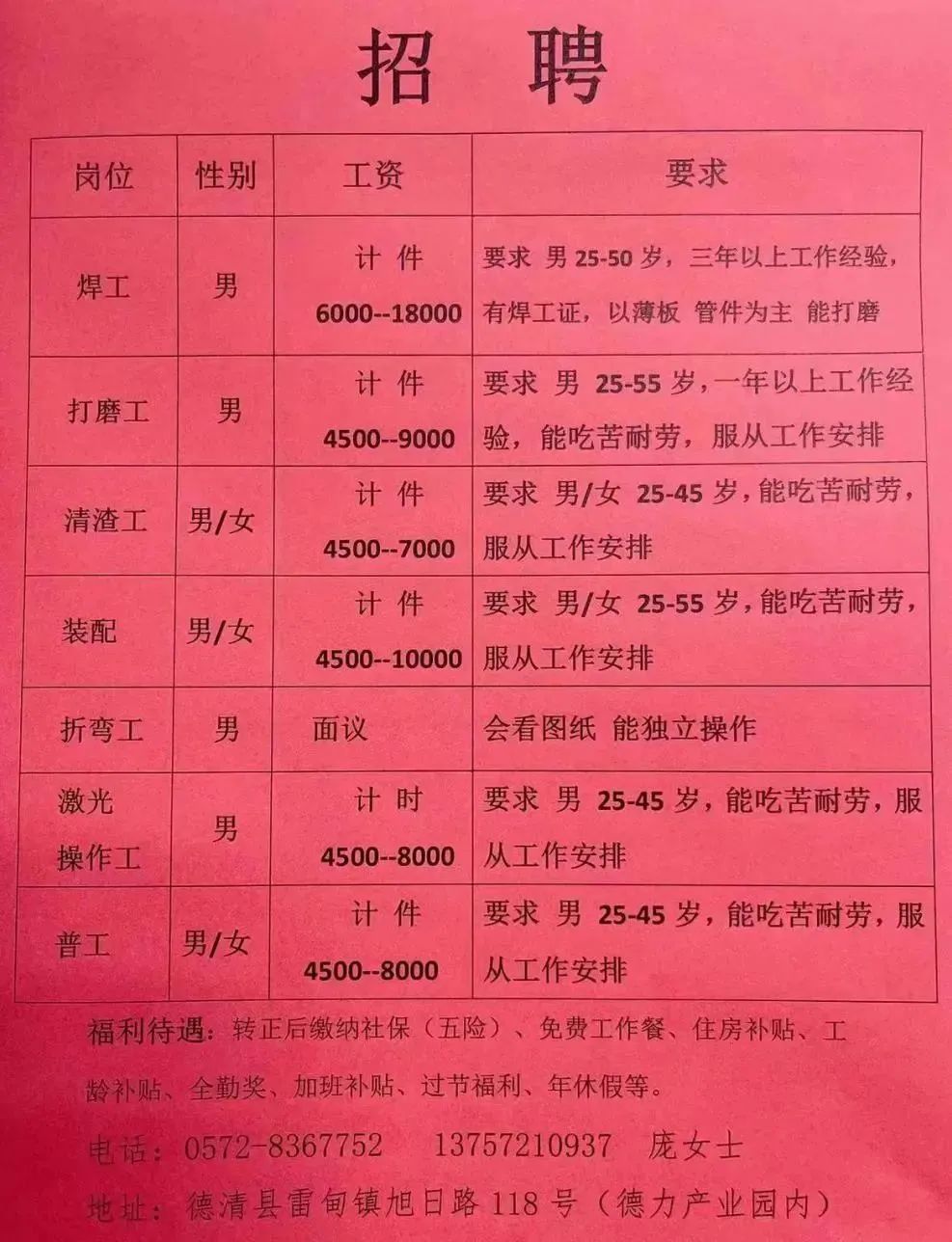 洛阳钳工最新招聘信息【洛阳钳工职位招聘速递】